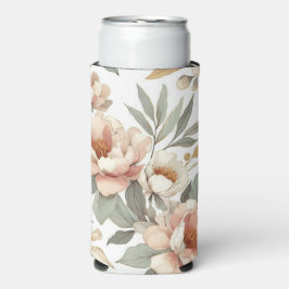 Bloemen rustiek stijlvol seltzer blikjeskoeler