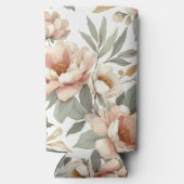 Bloemen rustiek  stijlvol seltzer blikjeskoeler (Achterkant)