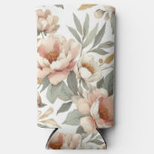 Bloemen rustiek  stijlvol seltzer blikjeskoeler (Voorkant)