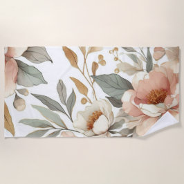 Bloemen rustiek stijlvol strandlaken