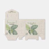  bloemen rustieke bruiloft bedankdoosjes (Uitgevouwen)