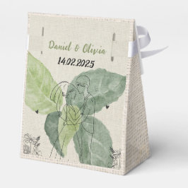 bloemen rustieke bruiloft bedankdoosjes