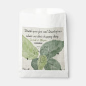 bloemen rustieke bruiloft bedankzakje (Voorkant)