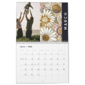 Bloemen rustieke  elegante boho kalender (Mar 2026)