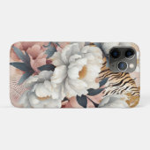 Bloemen rustieke elegante tijger Case-Mate iPhone case (Achterkant (horizontaal))