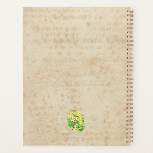 Bloemen Rustieke Herfst Inspire School Planner (Achterkant)