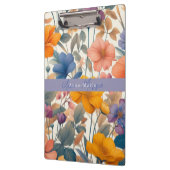 Bloemen rustieke kleurrijke bohemian botanische klembord (Links)