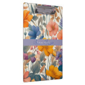 Bloemen rustieke kleurrijke bohemian botanische klembord (Rechts)