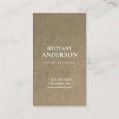 Bloemen Rustieke Kraft Waterverf Visitekaartje (Achterkant)