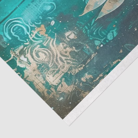  Bloemen Rustieke Kroonluchter Franse Decoupage Tissuepapier (Detail)