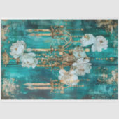  Bloemen Rustieke Kroonluchter Franse Decoupage Tissuepapier (Voorkant)