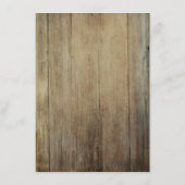 Bloemen rustieke lichten bruiloft informatie gast informatiekaartje (Achterkant)