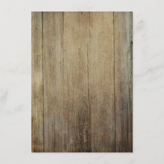 Bloemen rustieke lichten bruiloft informatie gast informatiekaartje (Achterkant)