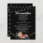 Bloemen Rustieke Magnolia String Lichte accommodat Aankondigingskaart (Voorkant / Achterkant)