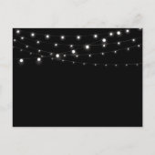 Bloemen Rustieke Magnolia String Lichte accommodat Aankondigingskaart (Achterkant)