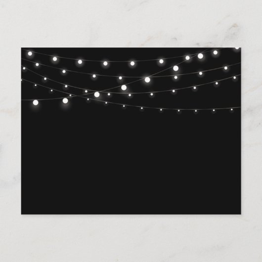 Bloemen Rustieke Magnolia String Lichte accommodat Aankondigingskaart (Achterkant)