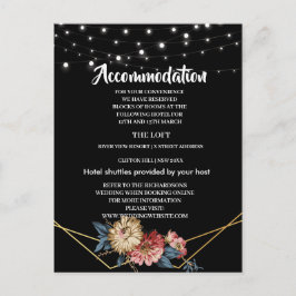 Bloemen Rustieke Magnolia String Lichte accommodat Aankondigingskaart