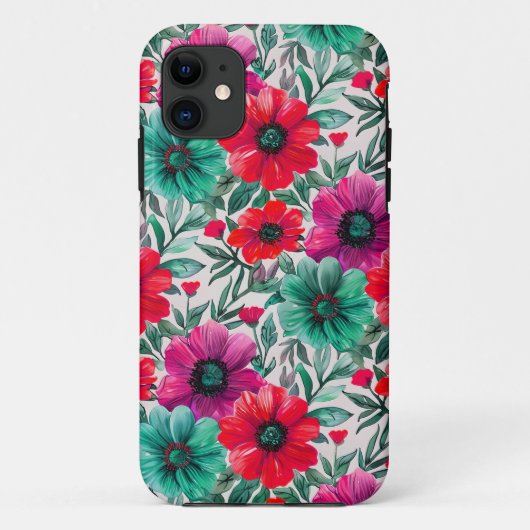 Bloemen rustieke mode retro patroon Case-Mate iPhone case (Achterkant)