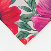 Bloemen rustieke mode retro patroon fleece deken (Hoek)