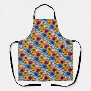 Bloemen rustieke mode retro patroon schort