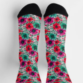 Bloemen rustieke mode retro patroon sokken (Top)