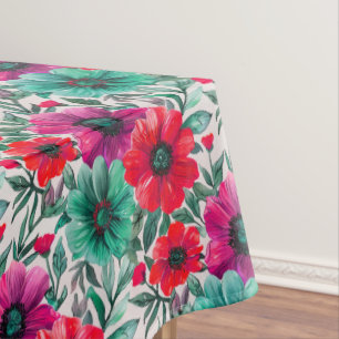 Bloemen rustieke mode retro patroon tafelkleed