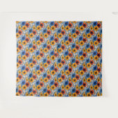 Bloemen rustieke mode retro patroon wandkleed (Voorkant (horizontaal))