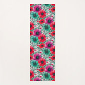 Bloemen rustieke mode retro patroon yogamat (Voorkant)
