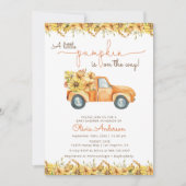 Bloemen rustieke pompoenen Herfst Baby shower uitn Kaart (Voorkant)