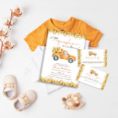 Bloemen rustieke pompoenen Herfst Baby shower uitn Kaart