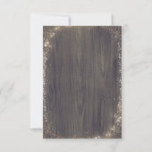 Bloemen rustieke Vintage bruiloft RSVP (Achterkant)