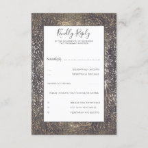 Bloemen rustieke Vintage bruiloft RSVP