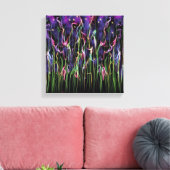 Bloemen 's middags Abstract Canvas Afdruk (Insitu (Woonkamer))