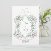 Bloemen  Sage groen, met details, Kaart (Staand voorkant)
