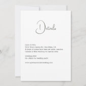 Bloemen  Sage groen, met details, Kaart (Achterkant)