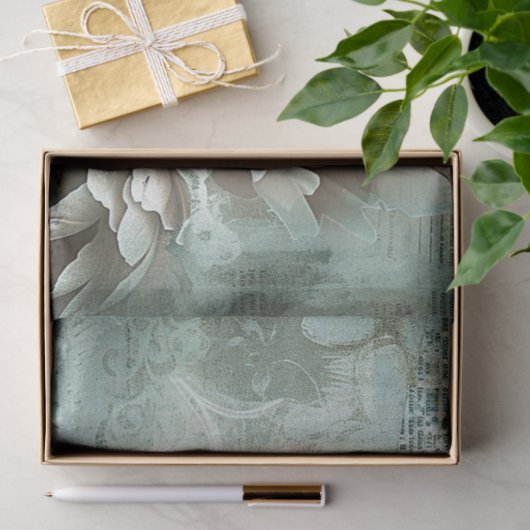  Bloemen Salie Groene Pioenrozen Decoupage Tissuepapier (Geschenk)