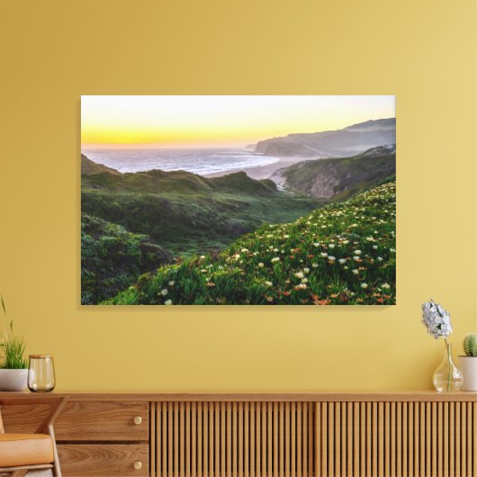Bloemen | Santa Cruz Californië Canvas Afdruk (Insitu (Woonkamer))