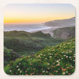 Bloemen   Santa Cruz Californië Kartonnen Onderzetters
