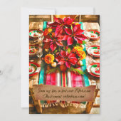 Bloemen & Sarape Mexicaanse kerstviering Kaart (Voorkant)