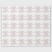 Bloemen "Save the Date" Cadeaupapier (Vlak)