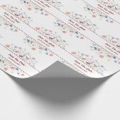 Bloemen "Save the Date" Cadeaupapier (Hoek)