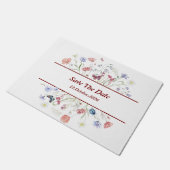 Bloemen "Save the Date" Deurmat (Schuin)