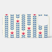 Bloemen Scandinavisch geometrisch retro behang Case-Mate iPhone Case (Achterkant (horizontaal))
