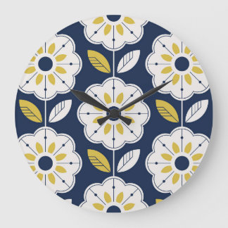 Bloemen Scandinavisch stijl naadloos patroon Grote Klok