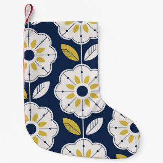 Bloemen Scandinavisch stijl naadloos patroon Kleine Kerstsok