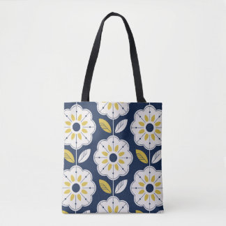 Bloemen Scandinavisch stijl naadloos patroon Tote Bag