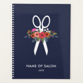 Bloemen Schaar Hair Stylist Salon Afspraak Planner (Voorkant)