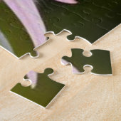 Bloemen schattig klein grijs kat legpuzzel (Zijkant)