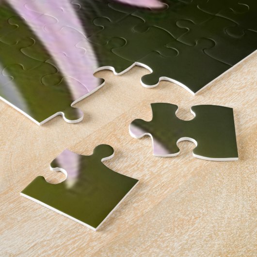 Bloemen schattig klein grijs kat legpuzzel (Zijkant)