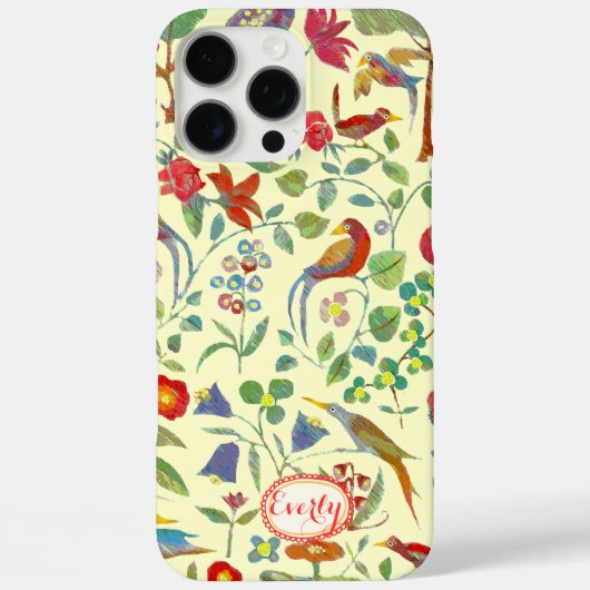 Bloemen Schattigee Vogelboom Funky Pattern Case-Mate iPhone Case (Achterkant)